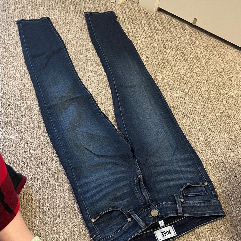 Paige Women's Dark Blue Jeans - Picture 3 of 4